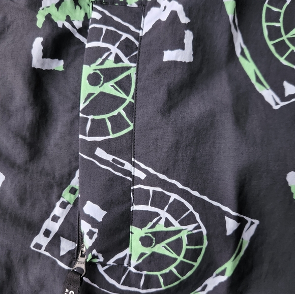 Adidas Adventure Allover Print Archive Anorak Windbreaker Jacket Size Large - Picture 9 of 10